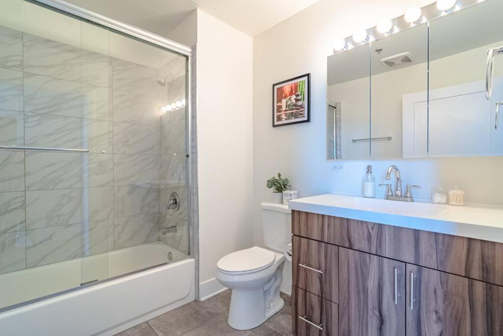Spacious 2br South Loop With Skyline View, Optional Parking And Gym Access Near Mccormick Place And Soldier Field Chicago