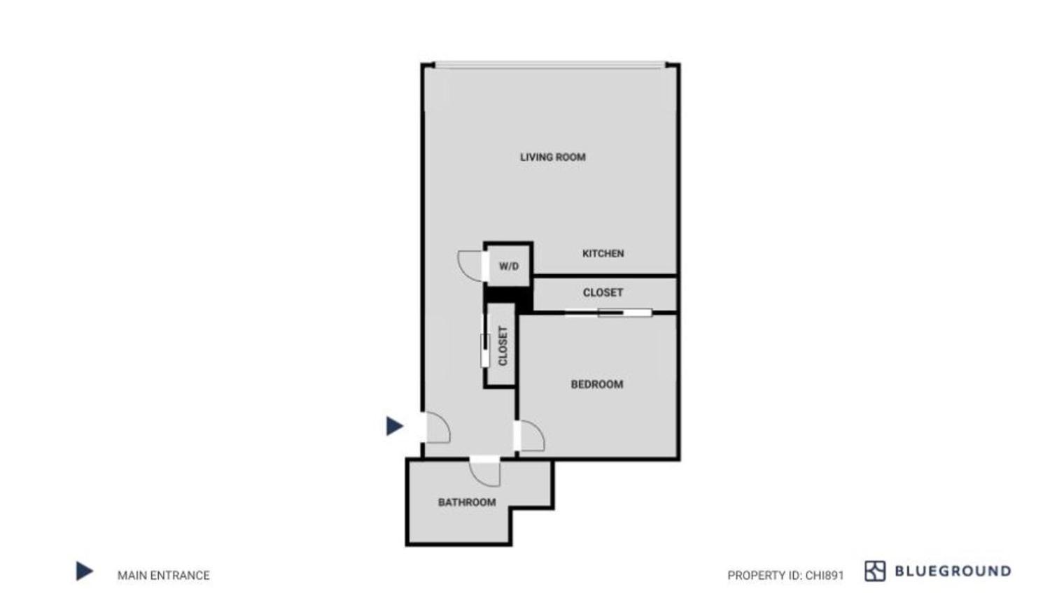 River North 1br W Gym Lounge Roof Nr Riverwalk Chi-891 Apartment