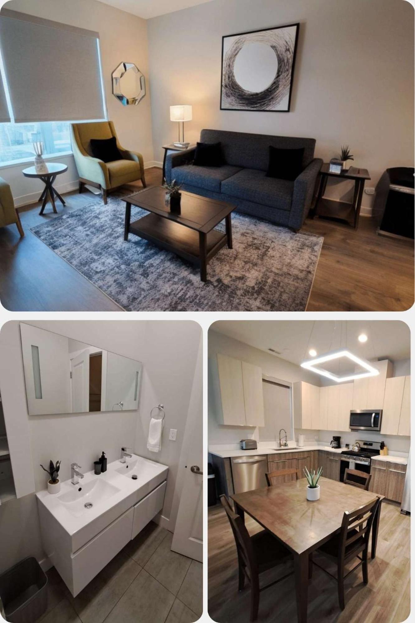 Apartment Sleek Style 3br Haven - Free Parking - Ashland 2n *